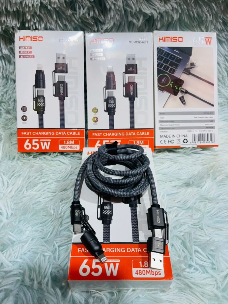 Kimiso KC-032 4in1 fast cable 240watts - Image 2