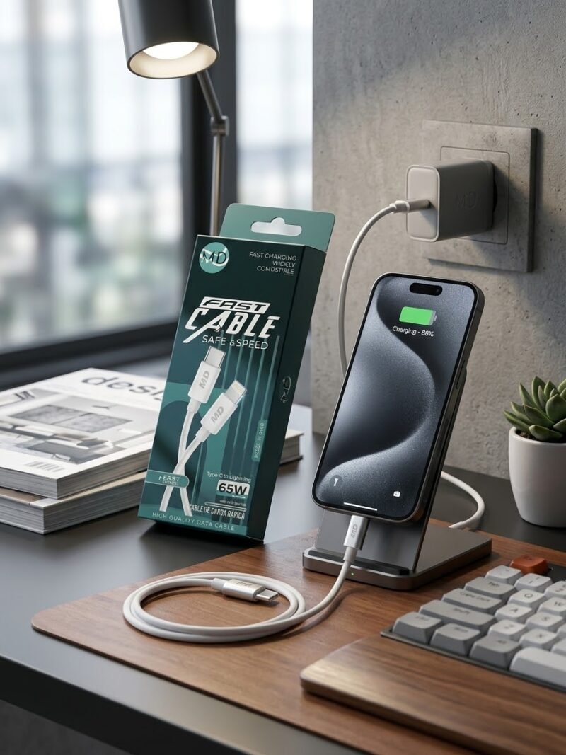 MD 65W Fast Cable – Type-C to iPhone - Image 2